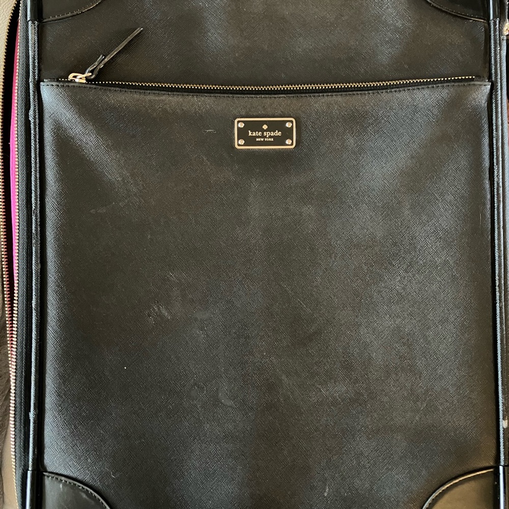 Kate Spade Black Leather Suitcase